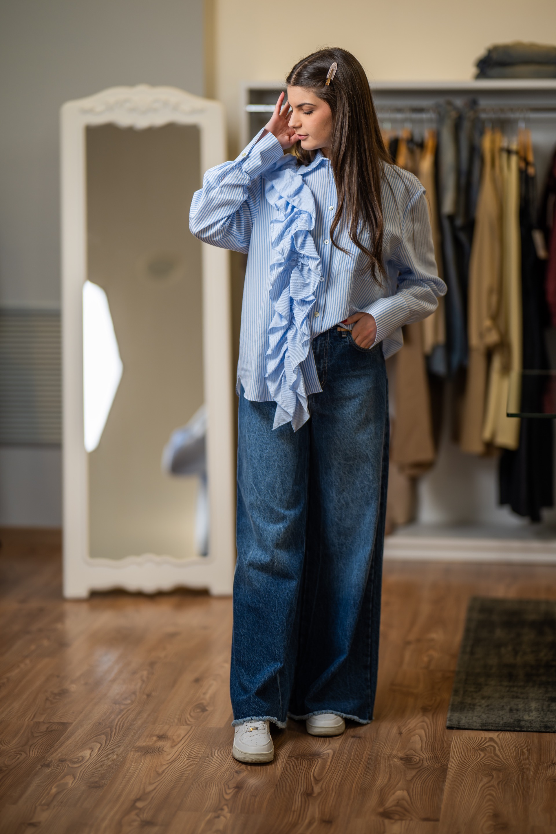 Jeans frange 