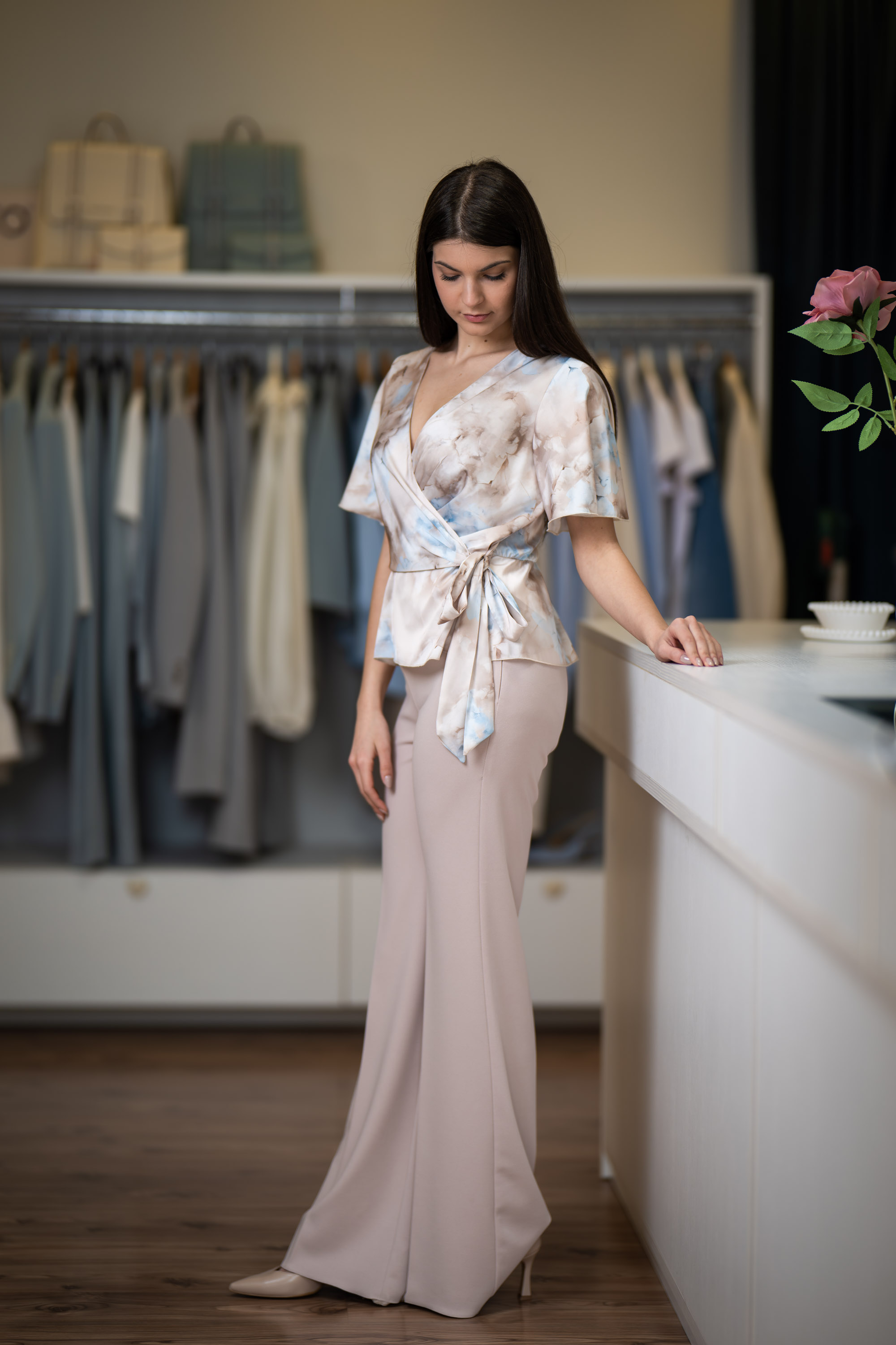 Pantalone cipria Rinascimento
